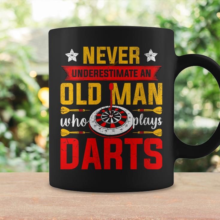 Old Dart Never Underestimate An Old Man Who Plays Darts Coffee Mug Gifts ideas