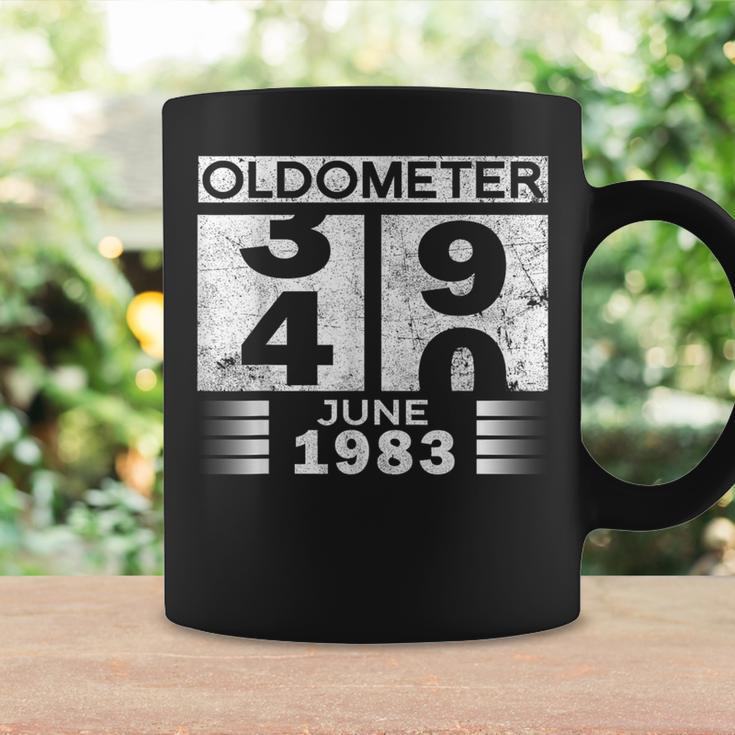 Oldometer 39-40 Born In June 1983 Funny 40Th Birthday Coffee Mug Gifts ideas