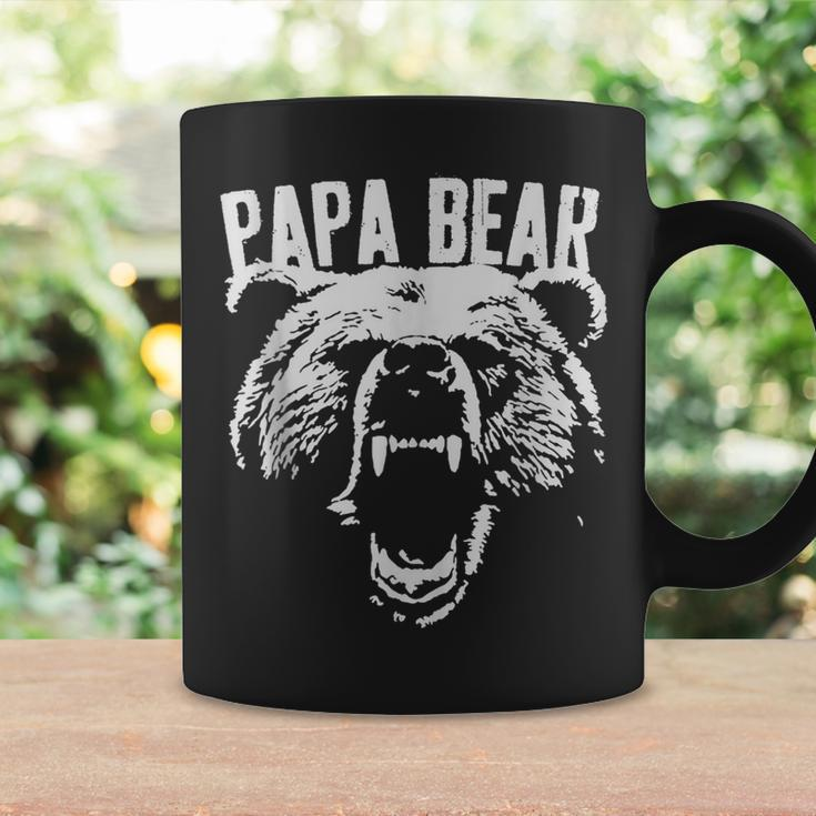 Papa Bear Best Dad Fathers Day Father Pop Men Vintage Coffee Mug Gifts ideas
