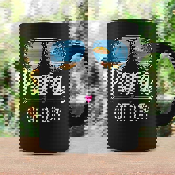 Paraprofessional Para Off Duty Sunglasses Beach Sunset Retro Coffee Mug Gifts ideas