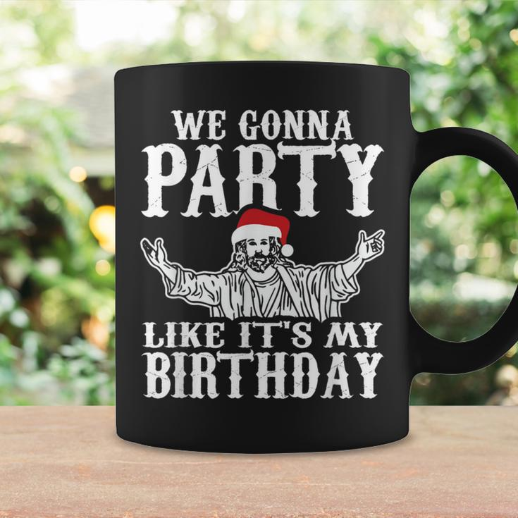 Party Like Its My Birthday Jesus Christmas Coffee Mug Gifts ideas