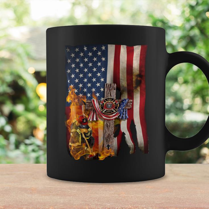 Patriot Day September 11 Firefighter God Bless Usa - Mens Standard Coffee Mug Gifts ideas