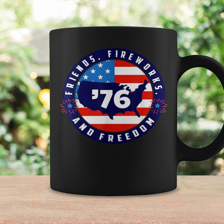 Patriotic 4Th Of July Graphic Art American Flag Fireworks Coffee Mug Gifts ideas