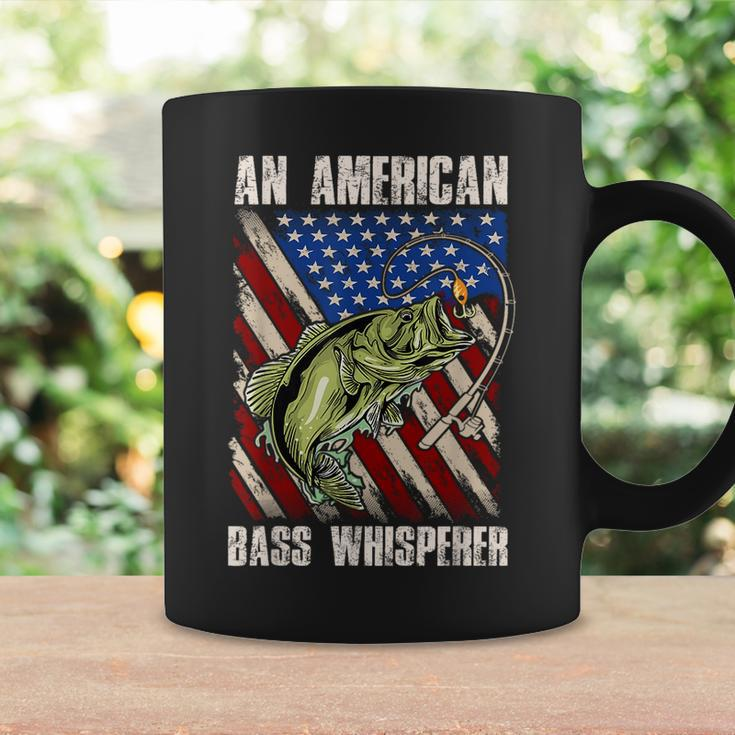Patriotic Anglers American Bass Whisperer Fisherman Coffee Mug Gifts ideas