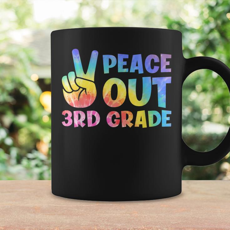 Peace Out 3Rd Grade Graduate Tie Dye Last Day Of School Coffee Mug Gifts ideas