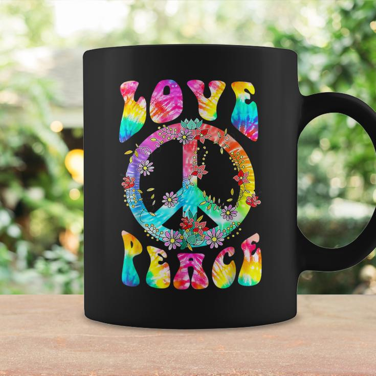 Peace Sign Love 60'S 70'S Tie Dye Hippie Costume Coffee Mug Gifts ideas