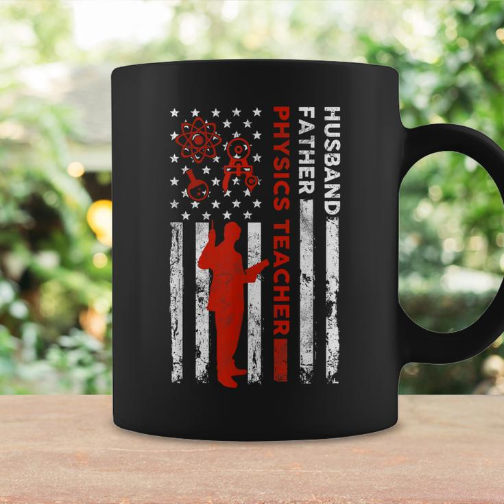 Physics Teacher Husband Dad Usa Flag American Fathers Gift For Women Coffee Mug Gifts ideas