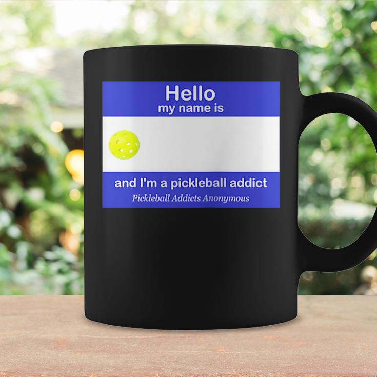 Pickleball Addicts Anonymous Name Tag Coffee Mug Gifts ideas