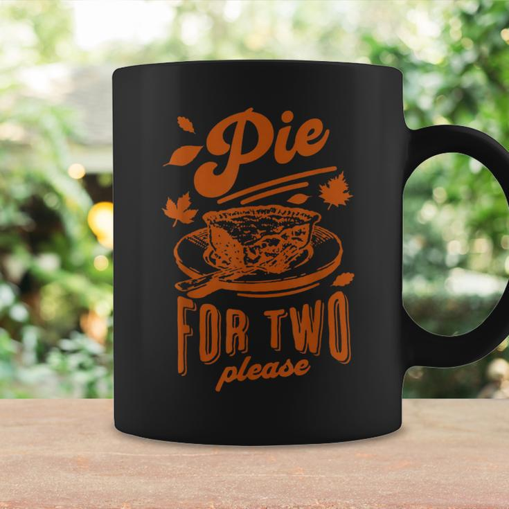 Pie For Two Please Fall Vibes Thanksgiving Pregnancy Reveal Coffee Mug Gifts ideas