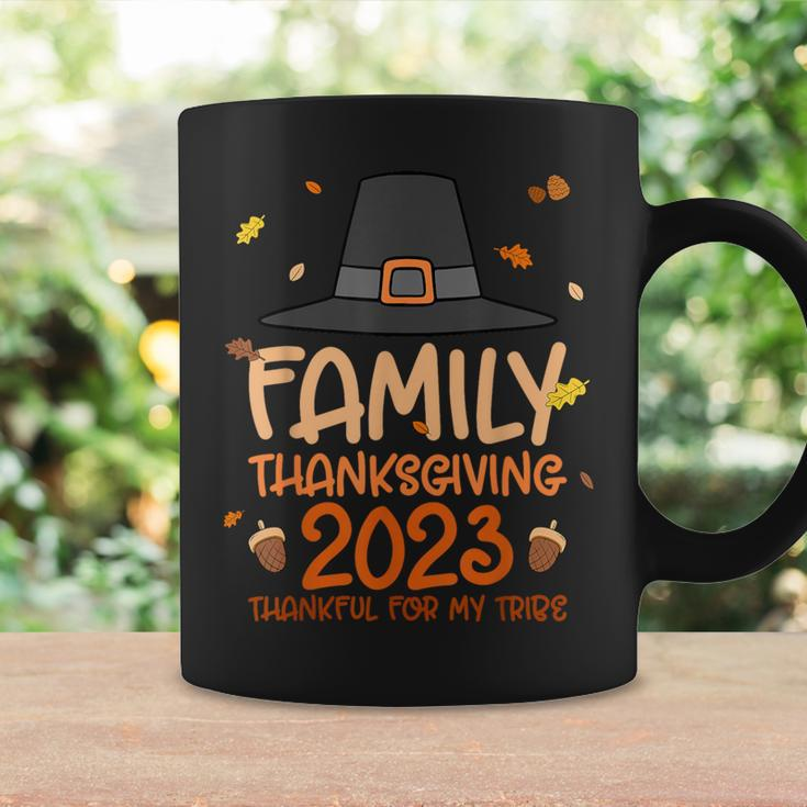 Pilgrim Hat Family Thanksgiving 2023 Thankful For My Tribe Coffee Mug Gifts ideas