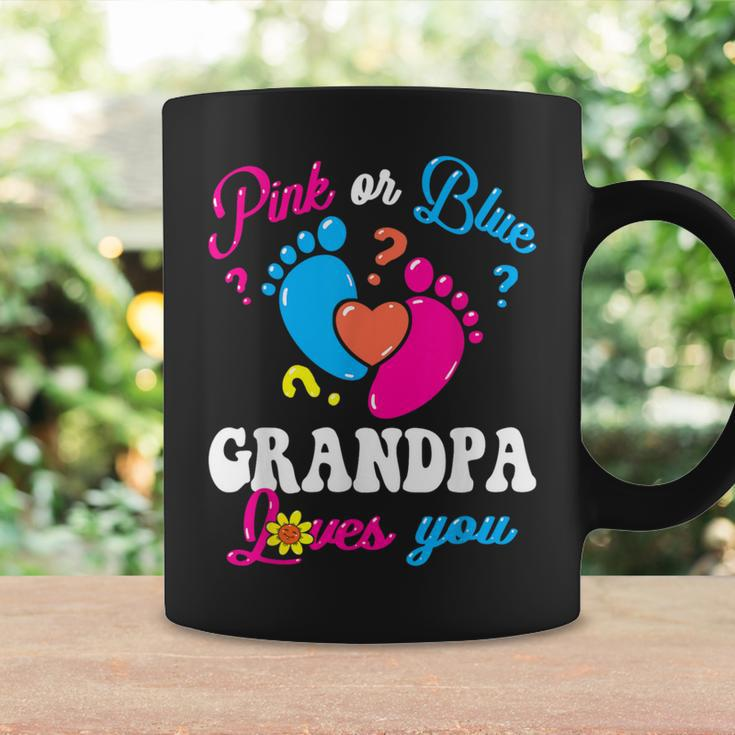 Pink Or Blue Grandpa Loves You Baby Gender Reveal Party Coffee Mug Gifts ideas