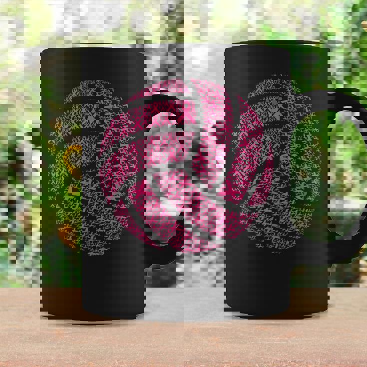 Pink Out Breast Cancer Awareness Pink Ribbon Volleyball Ball Coffee Mug Gifts ideas