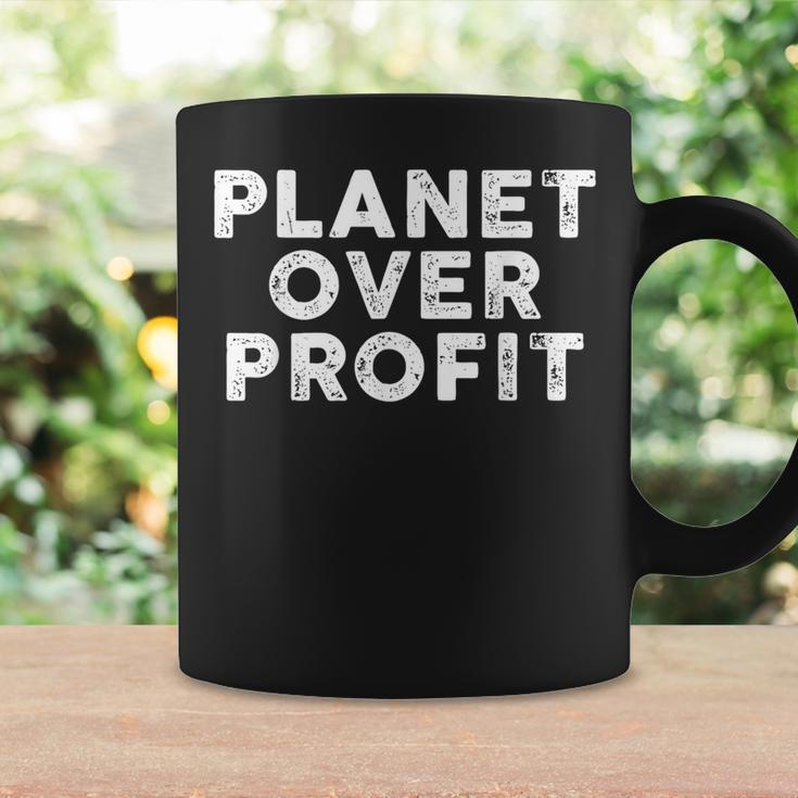 Planet Over Profit Protect Environment Quote Coffee Mug Gifts ideas