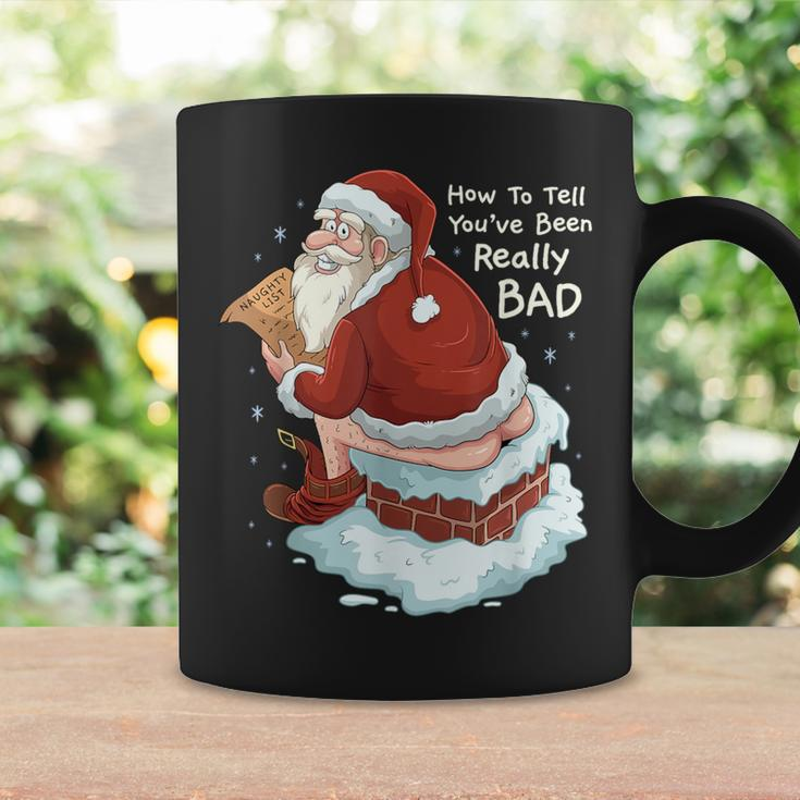 Pooping Santa Really Bad Naughty List Christmas Coffee Mug Gifts ideas