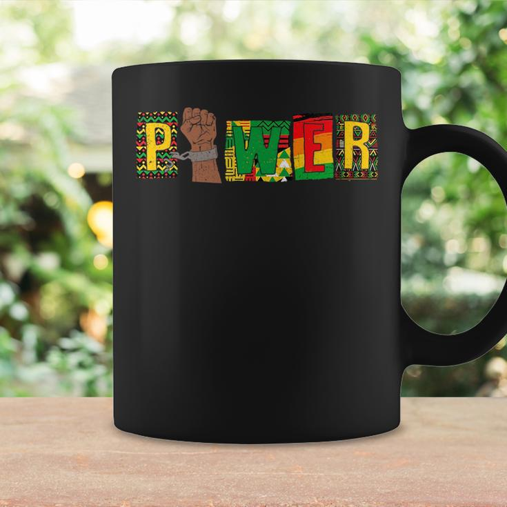 Power Kente Hand Fist Junenth Afro Vintage Black History Coffee Mug Gifts ideas