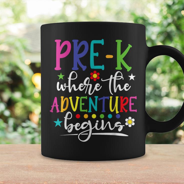 Pre-K Teacher Adventure Begins First Day Preschool Teachers Coffee Mug Gifts ideas