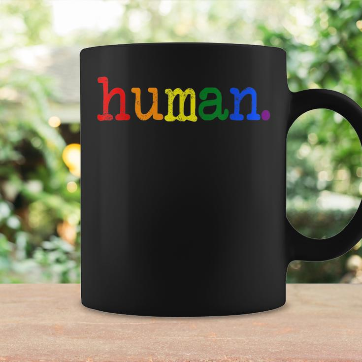 Pride Ally Human Lgbtq Equality Bi Bisexual Trans Queer Gay Coffee Mug Gifts ideas
