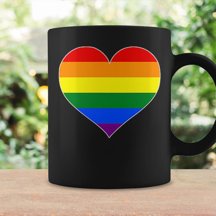 Pride Heart Novelty Pride Rainbow Heart Coffee Mug Gifts ideas