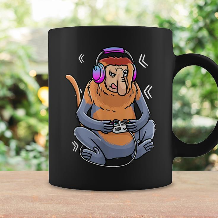 Proboscis Monkey Video Game Gaming Gamer Long-Nosed Monkey Coffee Mug Gifts ideas