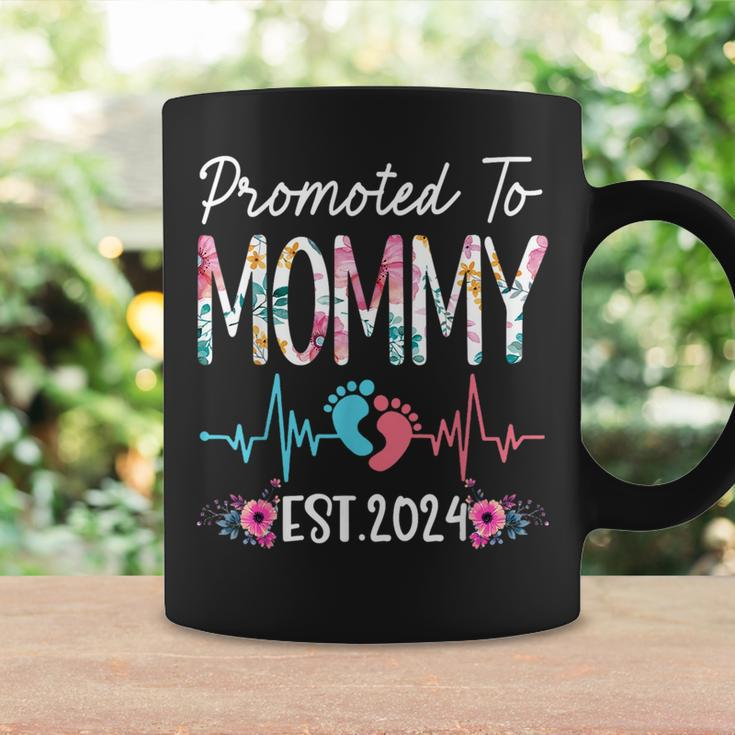 Promoted To Mommy Est 2024 Mothers Day First Time Mom Gifts For Mom Funny Gifts Coffee Mug Gifts ideas