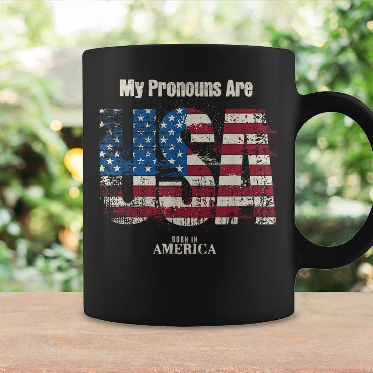 My Pronouns Are Usa 4Th Of July Celebration Proud American Coffee Mug Gifts ideas