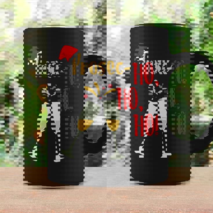 Prosec Ho Ho Ho Wine Lover Christmas Celebration Coffee Mug Gifts ideas