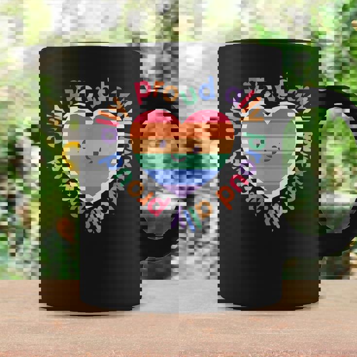 Proud Ally Lgbt Rainbow Heart | Gay Pride Sf Gay Pride Month Coffee Mug Gifts ideas