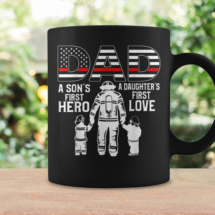 Proud Firefighter Dad Daddy Fireman Dad Father’S Day Men Coffee Mug Gifts ideas