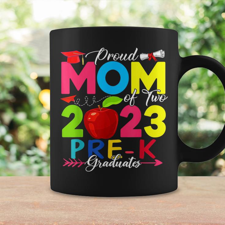 Proud Mom Of Two 2023 Pre-K Graduates Costume Family Coffee Mug Gifts ideas