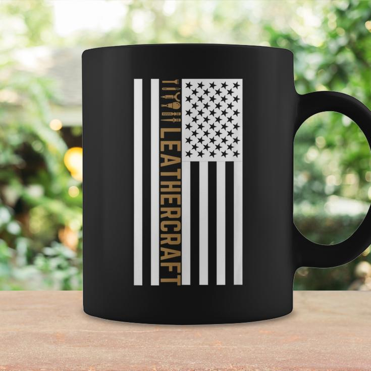 Proud Patriotic Leatherworker Leathercraft American Flag Coffee Mug Gifts ideas