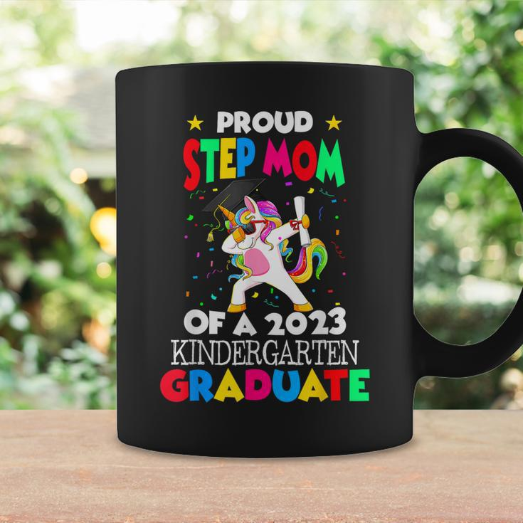Proud Step Mom Of A 2023 Kindergarten Graduate Unicorn Grad Coffee Mug Gifts ideas