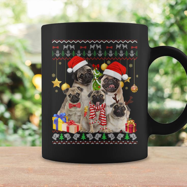 Pug Ugly Christmas Sweater Santa Hat Coffee Mug Gifts ideas