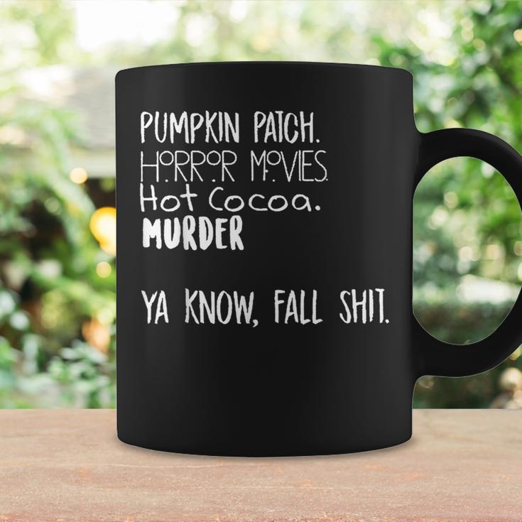 Pumpkin Patch Watch Horror Movie Hot Cocoa Murder Pumpkin Coffee Mug Gifts ideas