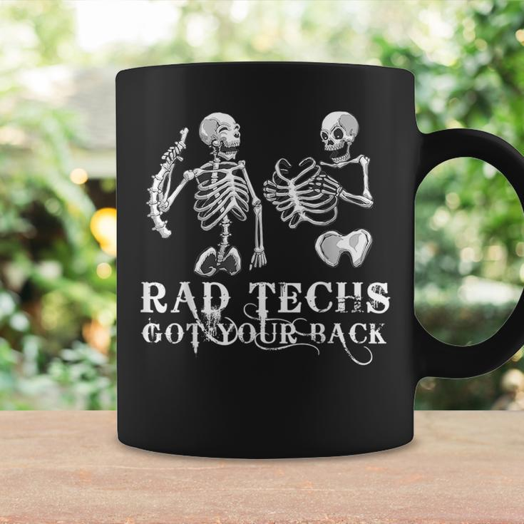 Rad Techs Got Your Back Skeleton Xray Radiology Technician Coffee Mug Gifts ideas
