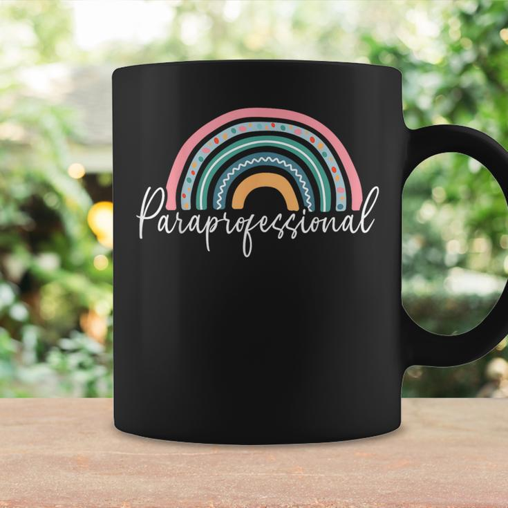 Rainbow Paraprofessional Teacher Paraeducator Novelty Coffee Mug Gifts ideas