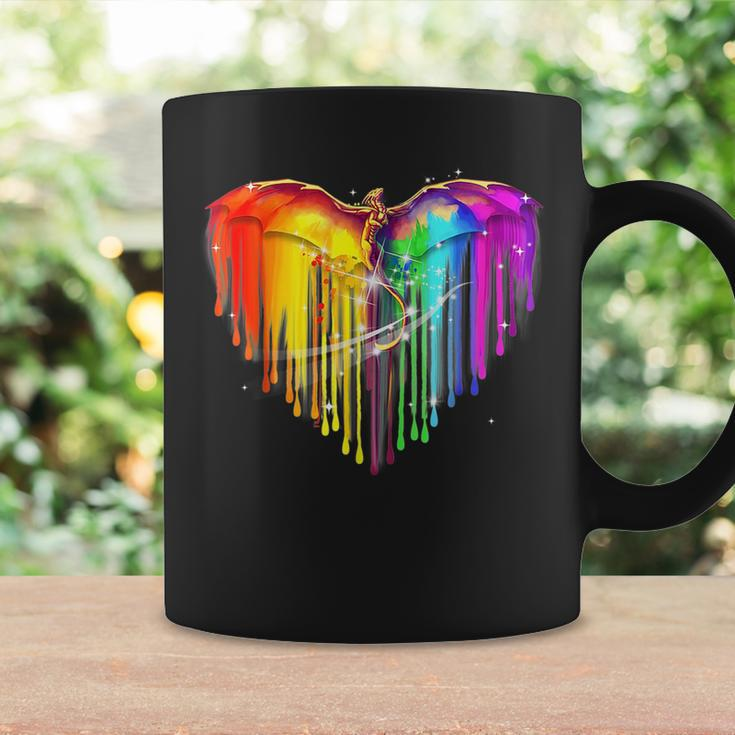 Rainbows Dragons Heart For Lgbt Gay Lesian Pride Coffee Mug Gifts ideas