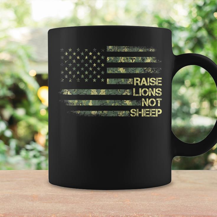 Raise Lions Not Sheep American Patriot Patriotic 4Th July Coffee Mug Gifts ideas