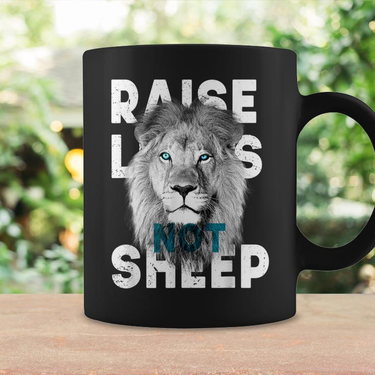 Raise Lions Not Sheep American Patriotic Coffee Mug Gifts ideas