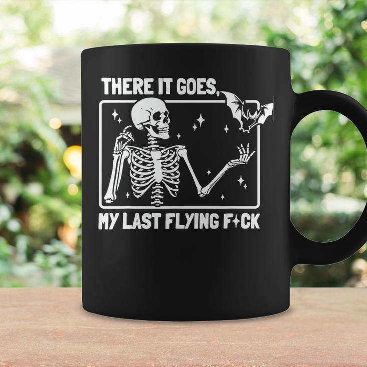 There It Goes My Last Flying F Skeletons Halloween Coffee Mug Gifts ideas