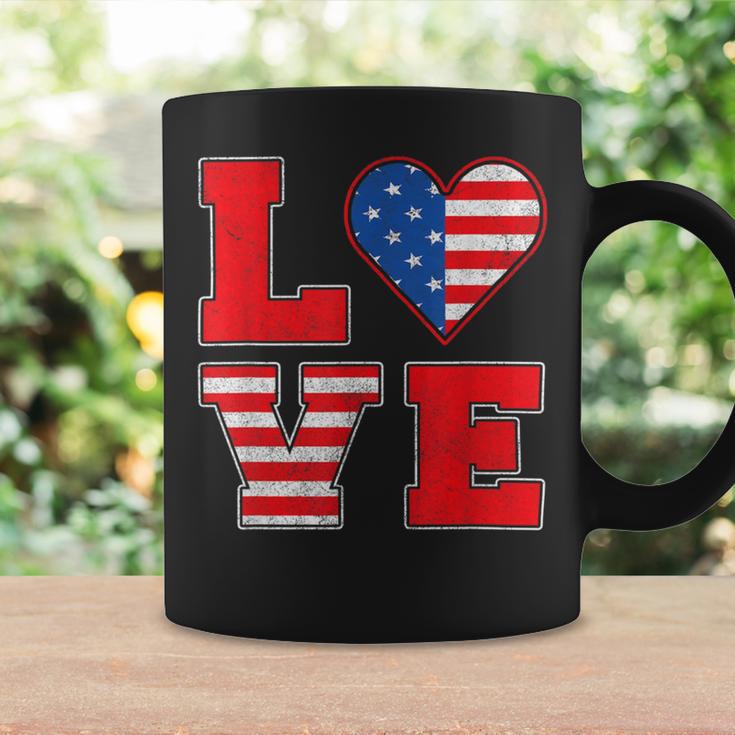 Red White And Blue For Love American Flag Coffee Mug Gifts ideas