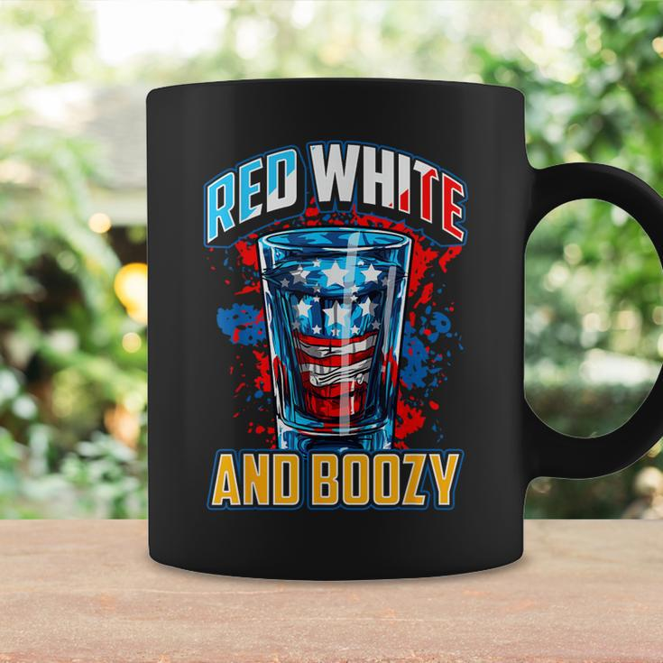 Red White & Boozy Patriotic American Whiskey Drinker Alcohol Coffee Mug Gifts ideas