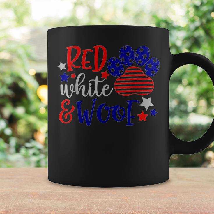 Red White And Woof Patriotic Dog Lover Usa Flag 4Th Of July Coffee Mug Gifts ideas