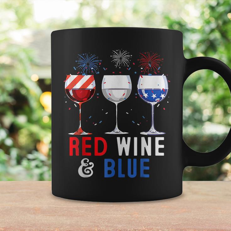 Red Wine And Blue Funny 4Th Of Julys Wine Lover Coffee Mug Gifts ideas