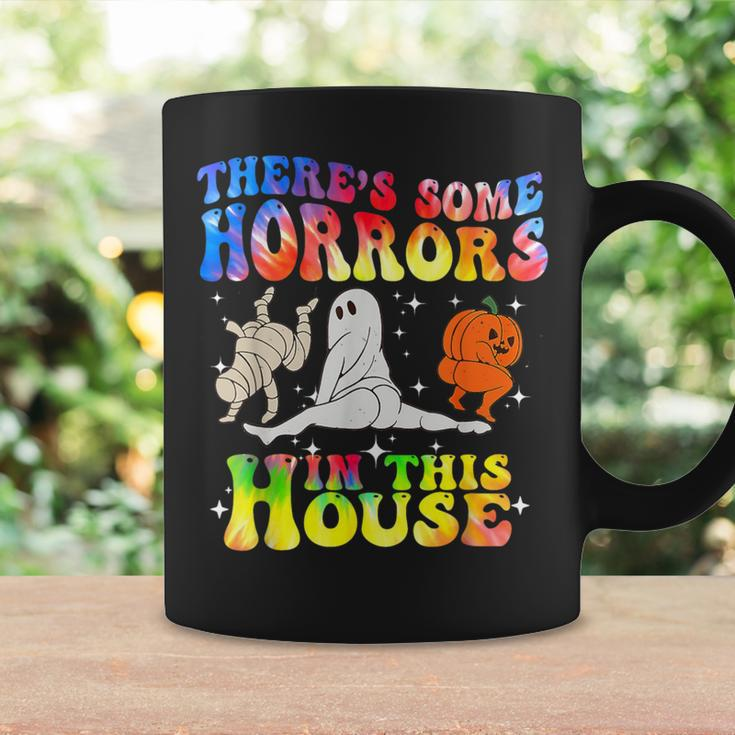 There's Some Horrors In This House Halloween Spooky Season Coffee Mug Gifts ideas