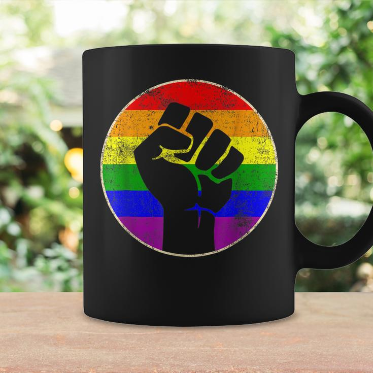 Resist Fist Rainbow Lesbian Gay Lgbt Strength Power & Pride Coffee Mug Gifts ideas