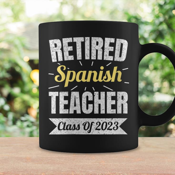 Retired Spanish Teacher Class Of 2023 Teacher Retirement Coffee Mug Gifts ideas
