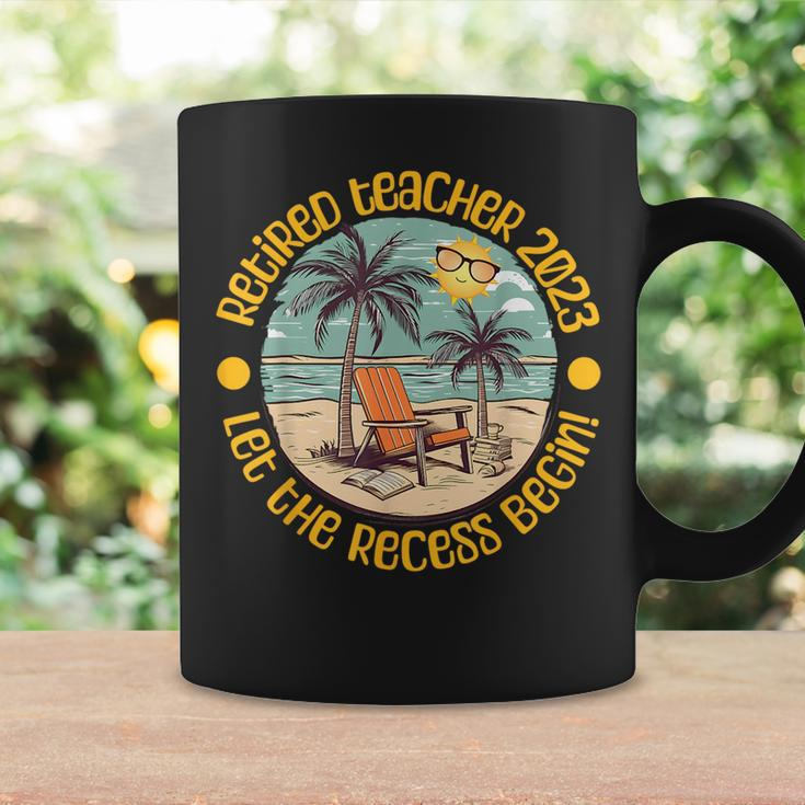 Retired Teacher 2023 Teacher Retirement Party Beach Summer Coffee Mug Gifts ideas