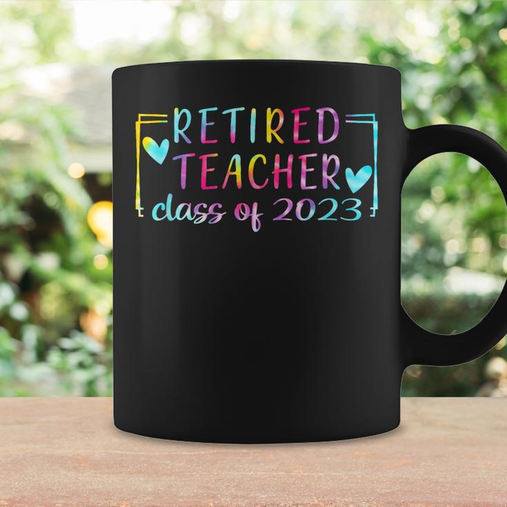 Retired Teacher Class Of 2023 Tie Dye Teacher Retirement Coffee Mug Gifts ideas