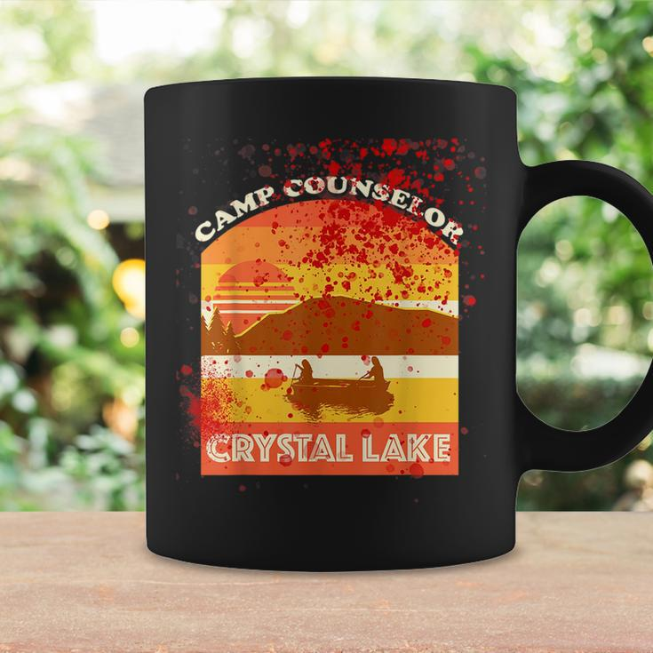 Retro Camp Counselor Crystal Lake With Blood Stains Counselor Coffee Mug Gifts ideas