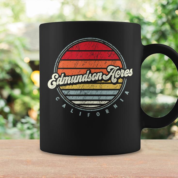 Retro Edmundson Acres Home State Cool 70S Style Sunset Coffee Mug Gifts ideas